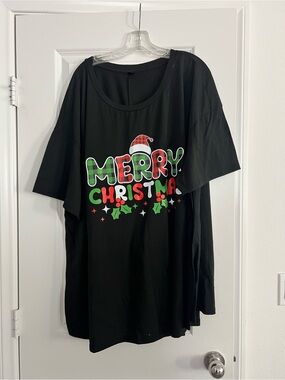 Merry Christmas Black Holiday Tee